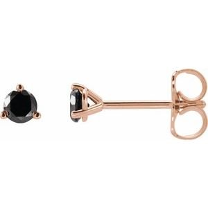 Round 3-Prong Stud Earrings - Image 3