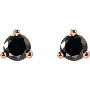 Round 3-Prong Stud Earrings - Image 2