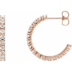 Accented Hoop Earrings
