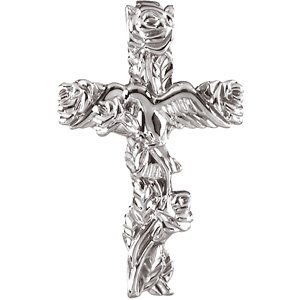 Floral-Inspired Cross Pendant - Image 2