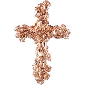 Floral-Inspired Cross Pendant - Image 3