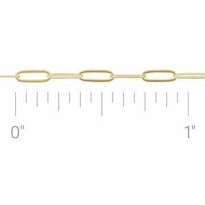 2 mm Ultra-Lightweight Paperclip-Style Chain by the Inch