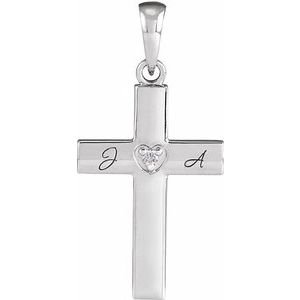 Engravable Cross Necklace or Pendant - Image 3