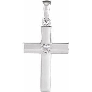 Engravable Cross Necklace or Pendant