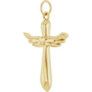 Angel Wing Cross Necklace or Pendant - Image 2
