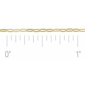 1.25 mm Paperclip-Style Chain