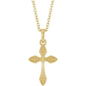 Vintage-Inspired Cross Necklace or Pendant