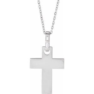 Accented Cross Necklace or Pendant