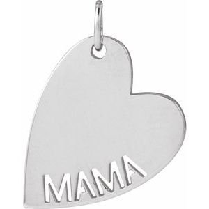 Mama or Sister Heart Necklace or Pendant