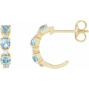 Accented Hoop Earrings