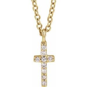 Accented Cross Necklace