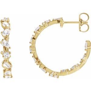 Lab-Grown Diamond Hoop Earrings