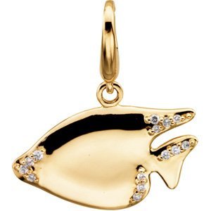 Accented Sunfish Charm/Pendant