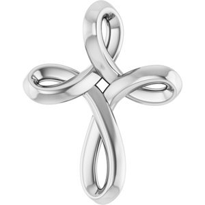 Freeform Cross Necklace or Pendant