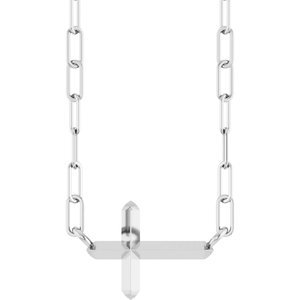 Sideways Cross Necklace