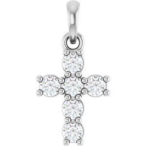 Accented Cross Pendant
