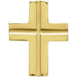 Grooved Cross Pendant