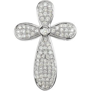 Micro Pavé-Style Cross Pendant