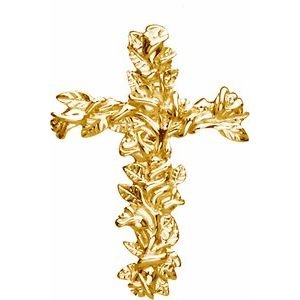 Floral-Inspired Cross Pendant