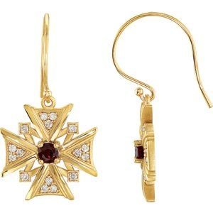 Vintage-Inspired Cross Earrings - Image 3