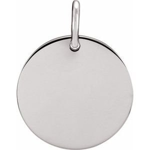 Engravable Circle Charm/Pendant