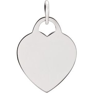 Engravable Heart Charm/Pendant