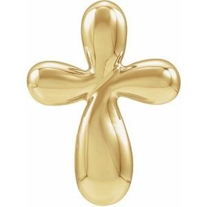 Electroform Puffed Cross Pendant