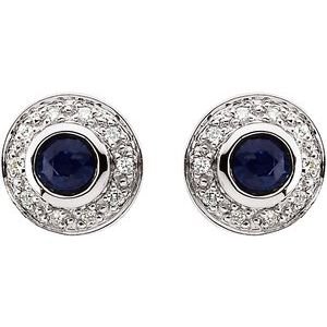 Bezel-Set Halo-Style Earrings - Image 2