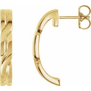 J-Hoop Earrings