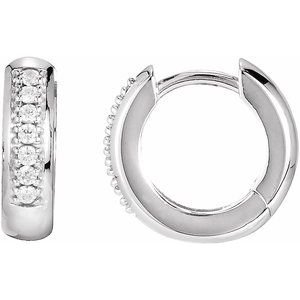 Accented Huggie Earrings
