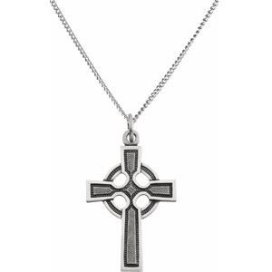Celtic-Inspired Cross Necklace or Pendant - Image 3