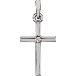 Birthstone Cross Pendant