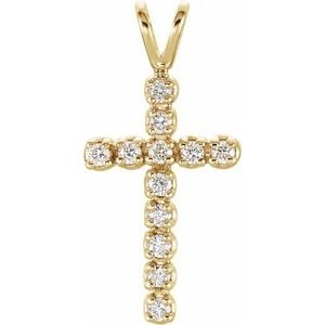 Accented Cross Pendant