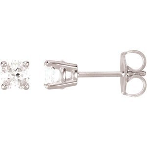 Round 4-Prong Stud Earrings