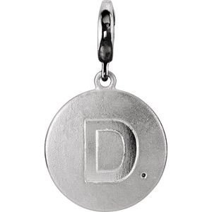 Accented Initial Charm/Pendant
