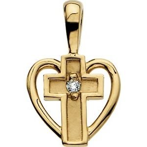 Heart & Cross Pendant