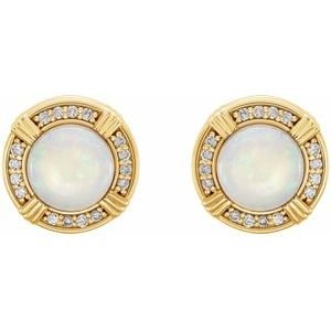 Bezel-Set Halo-Style Earrings - Image 2
