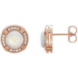 Bezel-Set Halo-Style Earrings - Image 3