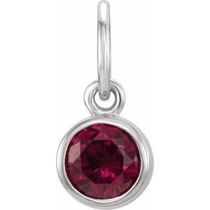 Posh Mommy® Imitation Birthstone Charm/Pendant