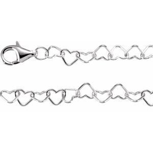 4.5 mm Heart Chain