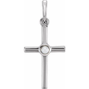 Pearl Cross Pendant