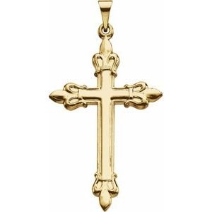 Fleur-de-Lis Cross Pendant