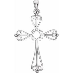 Sculptural Cross Pendant