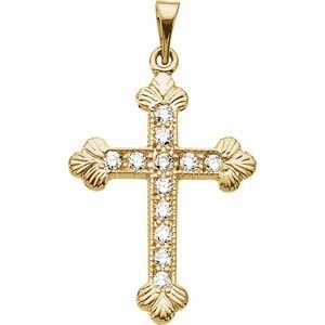 Accented Cross Pendant