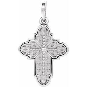 Leaf Cross Pendant