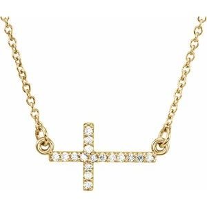 Sideways Cross Necklace or Center - Image 3