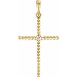 Beaded Cross Pendant