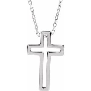 Open Cross Necklace