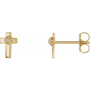 Accented Cross Earrings