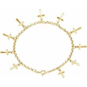 Cross Charm Bracelet